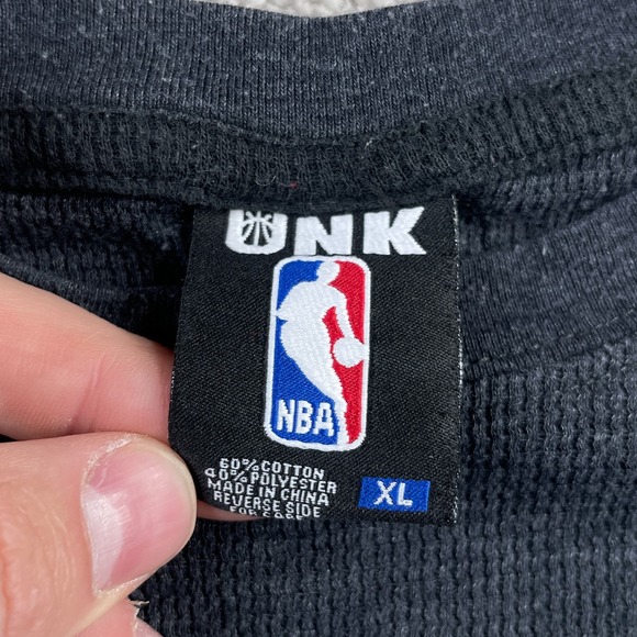 Portland Trailblazers Shirt Mens XL Grey UNK Thermal Waffle Knit Long Sleeve - Picture 4 of 9